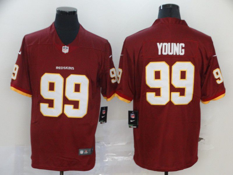 Men Washington Redskins #99 Young Red Nike Vapor Untouchable Stitched Limited NFL Jerseys